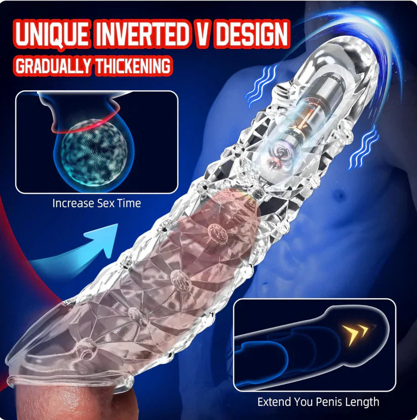 2026 HOT Deal π₯Reusable Sleeve Extension Vibrator β Makes You Longer, Harder & Unstoppable π